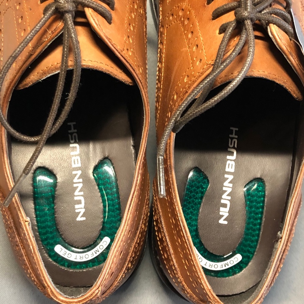 Nunn Bush Men's Shoes Cap Toe Oxford Comfort Gel - Picture 6 of 16